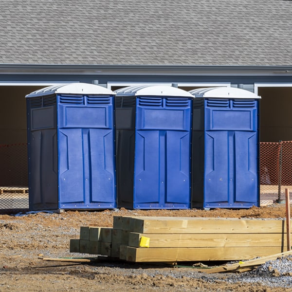 how often are the porta potties cleaned and serviced during a rental period in Cushing Oklahoma